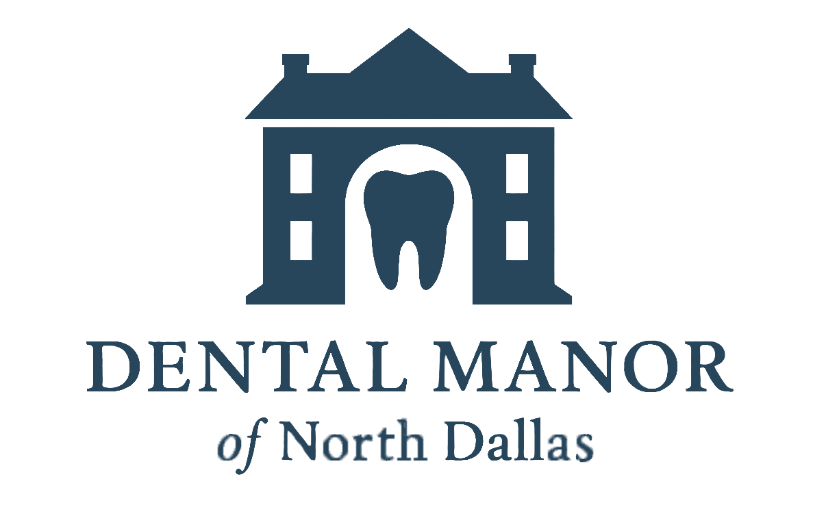 Dental Manor logo in navy